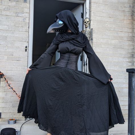 2020 costume cosplay halloween plague doctor corset black dress Plague Doctor Halloween Costume Female, Pleg Doctor Cosplay, Plague Doctor Accessories, Pink Plague Doctor Costume, Plague Doctor Cosplay Female, Halloween Plague Doctor, Plague Doctor Girlfriends, Plauge Doctor Halloween Costumes, Plague Halloween Costume