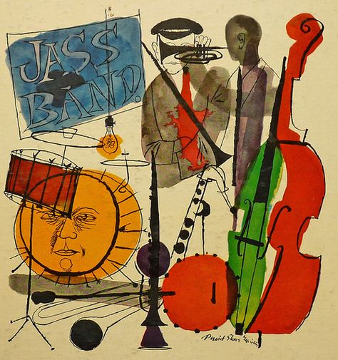 Jazz Band by David Stone Martin - Pinterest Arte Jazz, David Stone, Desain Buklet, Jazz Poster, Jazz Art, Arte Inspo, Pics Art, Black Cats, Funky Art