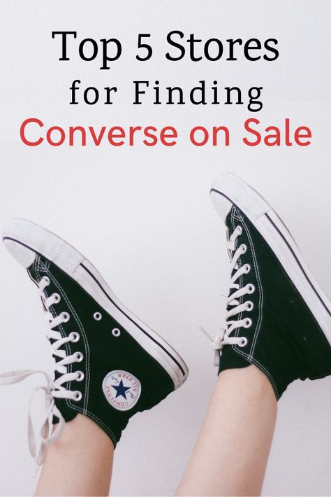 Top 5 Stores for Finding Converse on Sale #bradsdeals #converse #conversedeals #sneakers #sneakerdeals #deals #sale #ootd #discount Where To Buy Converse, Converse Shoes On Sale, Cheap Converse, Converse Low, Converse Low Tops, Converse Style, Shoes On Sale, Famous Footwear, Converse Chuck Taylor High