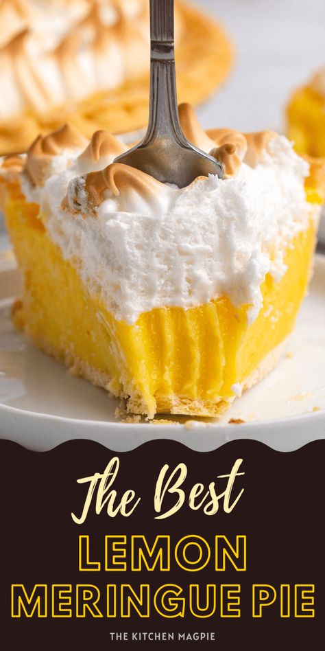 Lemon Meringue Pie Easy, Best Lemon Meringue Pie, Lemon Meringue Pie Recipe, Meringue Pies, Savory Baking, Lemon Pie Recipe, Mini Pavlova, Benefits Of Lemon, Pie Easy