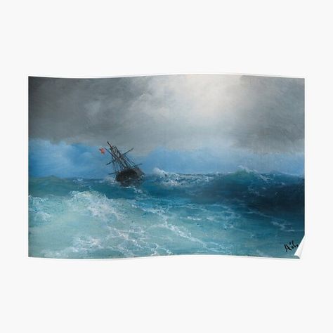 Gathering Storm Aivazovsky, Ivan Konstantinovich Aivazovsky, Ivan Konstantinovich, Gathering Storm, Ivan Aivazovsky, The Marauders, Favorite Things Gift, Stranger Things, Top Artists