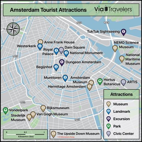 31 Fun & Best Things to Do in Amsterdam (From a Local) 1 Amsterdam Tourist Attractions, Amsterdam Tourist, Map Of Amsterdam, Amsterdam Attractions, Things To Do In Amsterdam, To Do In Amsterdam, Anne Frank House, Dam Square, Visit Amsterdam