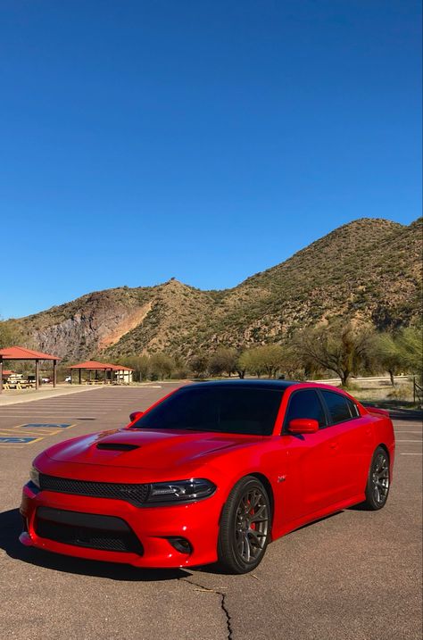 Red Srt Charger, Matte Red Car, Red Charger, Hellcat Srt, Red Cars, Dream Cars Bmw, Cars Brand, Charger Srt, Fast Sports Cars