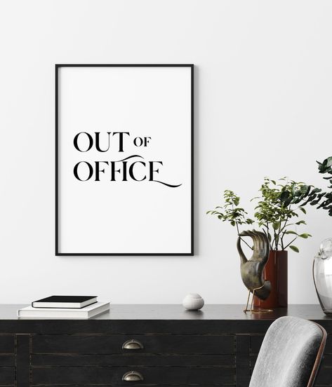 Out Of Office Sign, Self Care Poster, Out Of Office Message, Office Poster, Out Of Office, Office Signs, Poster Printable, Vacation Mode, Printable Signs