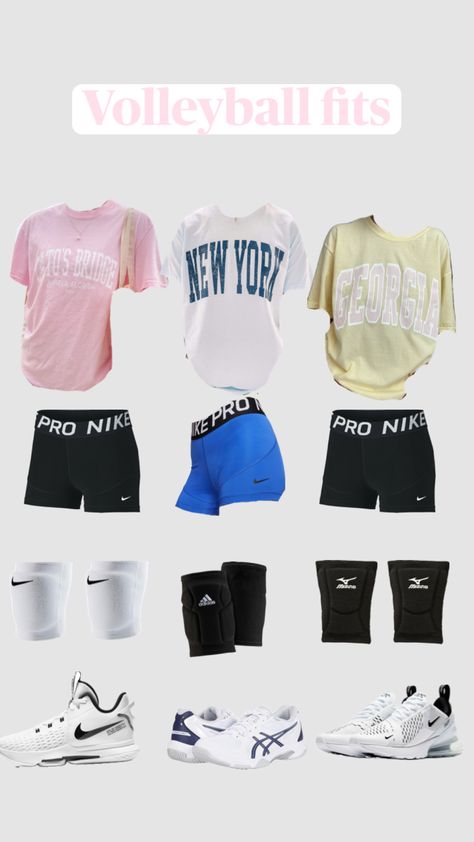 #outfitinpso #volleyballfit #volleyballslayseveryday #volleyball Nike Pro Outfit, Cute Volleyball Outfits, Vollyball Outfits, Cute Nike Outfits, Fitness Wear Outfits, Preppy Summer Outfits, Practice Outfits, Casual Preppy Outfits, Volleyball Outfits