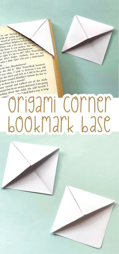 Make Corner Bookmarks, Bookmarks Crochet, Origami Bookmark Corner, Bookmark Crochet Tutorial, Bookmark Easy, Koala Craft, Rosh Chodesh, Homemade Bookmarks, Origami Bookmarks