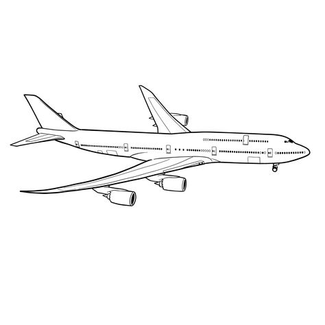 How to Draw Boeing 747-8: Master the Art of Sketching this Iconic Airliner Air Plane Drawing, Airplane Outline, Airplane Sketch, Boeing 747 8, Plane Drawing, Airplane Coloring Pages, Plane Tattoo, Boeing 787 Dreamliner, Airplane Drawing