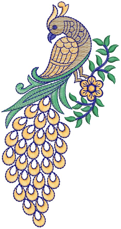 Machine Embroidery Designs Instant download online Peacock Drawing For Embroidery, Peacock Drawing Aari Work, Peacock Aari Work Designs Drawing, Peacock Embroidery Designs Pattern, Border Embroidery Design, Peacock Drawing, Peacock Embroidery Designs, Peacock Embroidery, Flower Pattern Drawing