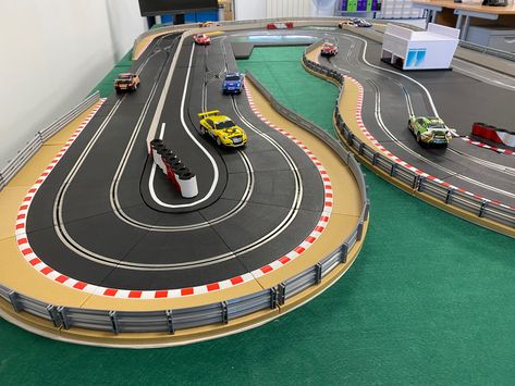 Scalextric Digital, Scalextric Track, Magnetic Paint, Magnetic Chalkboard, Slot Car Racing, Slot Car Tracks, Slot Car, My Office, Car Racing