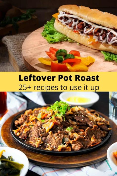 Roast Beef Dinner Ideas, Pot Roast Ideas, Leftover Beef Recipes, Cubed Beef Recipes, Roast Ideas, Leftover Roast Beef Recipes, Beef Dinner Ideas, Leftover Pot Roast, Beef Appetizers