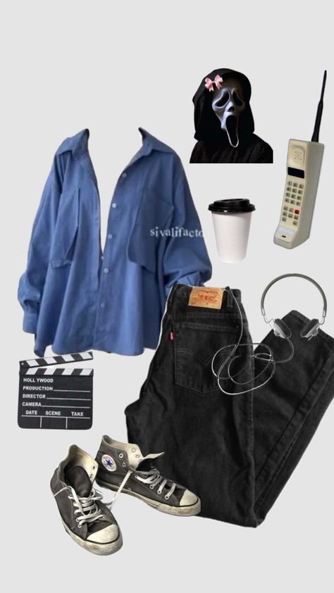 #scream #ghostface #movies #90smovies #horror #outfitsbasedonmovies #outfit #outfitinspo #outfitinspiration #ootd #outfitoftheday #clothes #mask #fashion Scream Ghostface, Mask Fashion, Clothing And Accessories, Scream, Ootd, Mask, Energy, Clothes