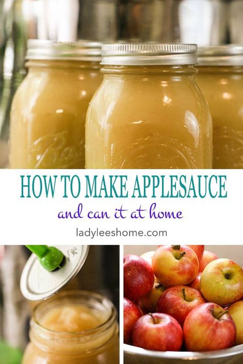 Macintosh Applesauce Recipes, Home Canned Applesauce, How To Make And Can Applesauce, Homage Applesauce, How To Make Applesauce Homemade, Large Batch Applesauce, Applesauce For Canning, How To Can Applesauce, Apple Recipes For Canning