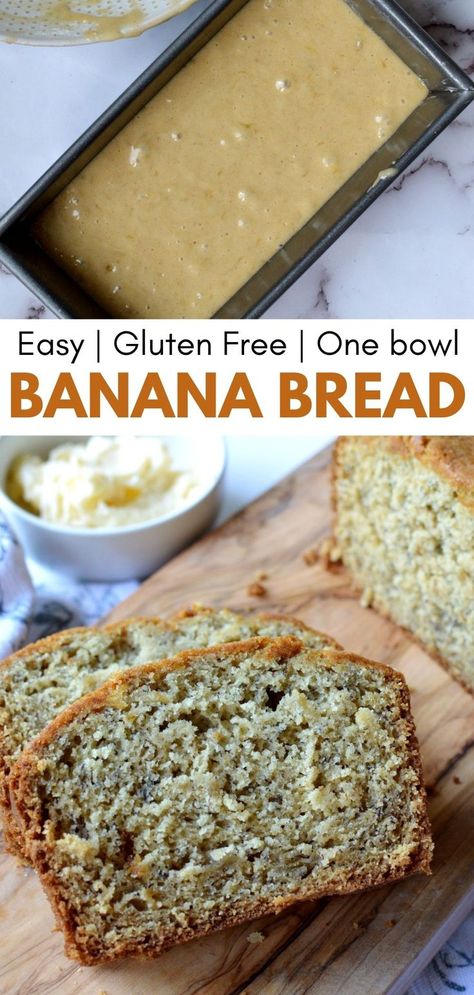 gluten free banana bread Gluten Free Banana Bread Bobs Red Mill, Celiac Baking Recipes, Easy Gf Banana Bread, Gluten Free Moist Banana Bread, Banana Bread Recipe Gluten Free Easy, Banana Gf Recipes, Gluten Free Oatmeal Banana Bread, Gluten Free Bread Loaf Recipe, Gluten Dairy Free Banana Bread