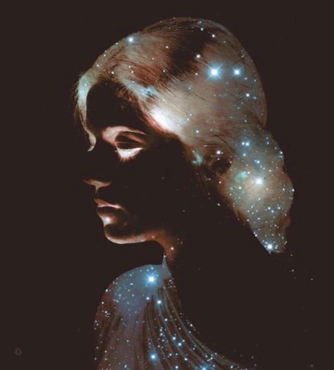 A woman made of stars Avan Jogia, Art Et Illustration, Foto Art, Art And Illustration, Art Graphique, Enchanted, Surrealism, The Sky, Beautiful Art