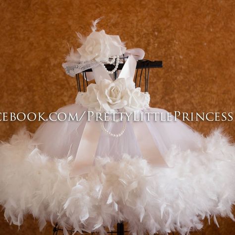 Vintage Baptism, White Baptism Dress, Feather Tutu, Dress With Feathers, Baptism Dress, Palm Springs California, Christening Dress, Christening Gowns, Dress Flower