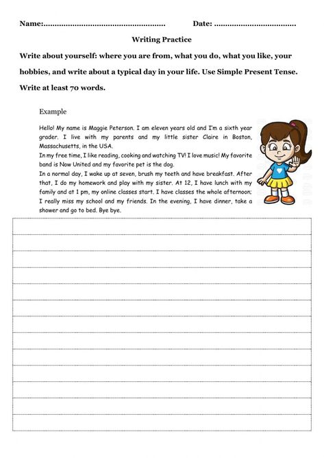 Worksheet For Writing, Simile Worksheet, Tech Lab, Similes And Metaphors, Writing Prompts For Kids, Time Worksheets, Teaching Time, Printable Math Worksheets, Short Essay