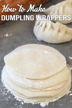 Homemade Dumpling Dough, Dumpling Dough Recipe, Homemade Dumplings Dough, Potstickers Recipe, Dim Sum Recipes, Dumpling Dough, How To Make Dumplings, Homemade Dumplings, Dumpling Wrappers