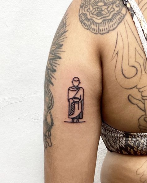 Monk Cambodia Tattoo, Cambodian Tattoo, Thailand Tattoo, Thailand Bangkok, Minimal Tattoo, New Tattoos, Cambodia, Bangkok, Vietnam