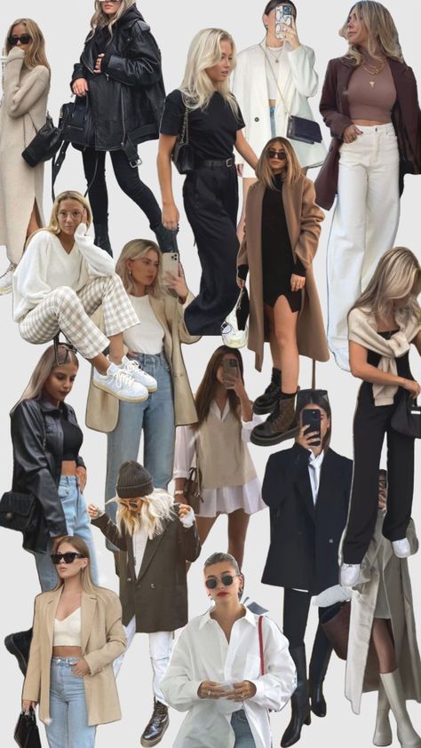 #myfirstshuffle Outfit Inspo Aesthetic Collage, Types Of Aesthetics Styles List, Collage Outfits Casual, Classic Chic Outfits, Job Clothes, Fashion Capsule Wardrobe, Effortless Outfit, Paris Outfits, Fashion Capsule