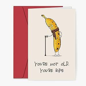 50th Birthday Cards For Women Handmade, Funny 50th Birthday Cards, 50th Birthday Cards For Women, Banana Birthday, Birthday Card For Men, Funny Banana, Card For Men, Happy Birthday Card Funny, 70th Birthday Card