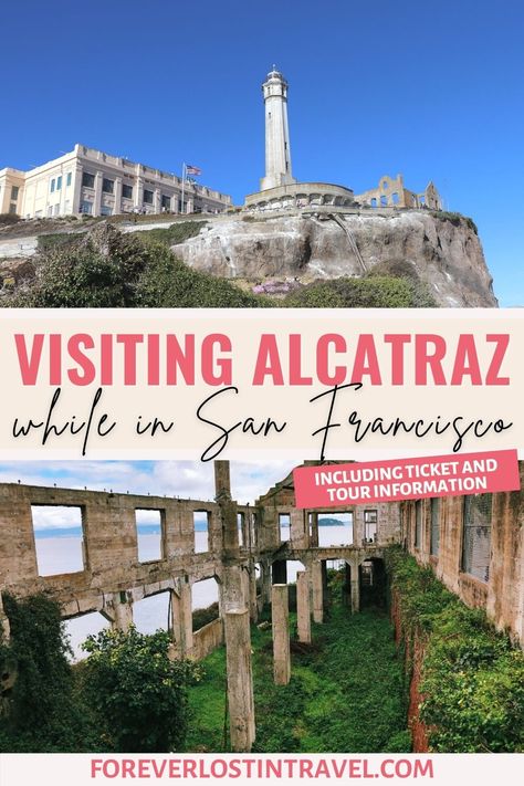 Make this unique tour a part of your San Francisco itinerary. Find out why after 60 years this prison is still as popular as ever to visit. Discover some of the best things to do on the island, how to make sure you don't miss out on the tour and the incredible views you can get of the city #Alcatraz #SanFrancisco #travel #USAhistoricsite #NationalParkSite #foreverlostintravel #uniquetours Alcatraz Tour, San Francisco Alcatraz, Travel Desk, San Francisco Itinerary, Alcatraz Prison, Usa Travel Map, West Coast Travel, Visit Usa, Travel Bucket List Usa