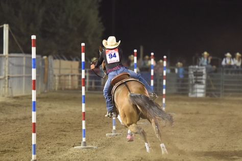 Barrel Exercises, Stick Horse Rodeo, Horse Bucking With Rider, Discipline Inspiration, High School Rodeo, Bronco Riding Rodeo, Breakaway Roping, Ranch Horses Working, Pole Bending