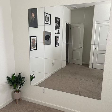 PRICES MAY VARY. 【14inch Acrylic Mirror】: The size of each mirror wall sticker is 14X12nch, only 2mm thick, does not take up a lot of space. within 2 feet away, it Perfect substitution for real mirror Material: AcrylicSize: 12*12 inch Style: Self Adhesive & No Easy to BreakPackage Include: 4PCS Acrylic Mirror Wall Stickers Home Gym Mirror Ideas, Wall Mirror Tiles, Home Gym Mirrors, Full Length Wall Mirror, Baby Mirror, Gym Mirrors, Rhapsody In Blue, Best Home Gym, Frameless Mirror