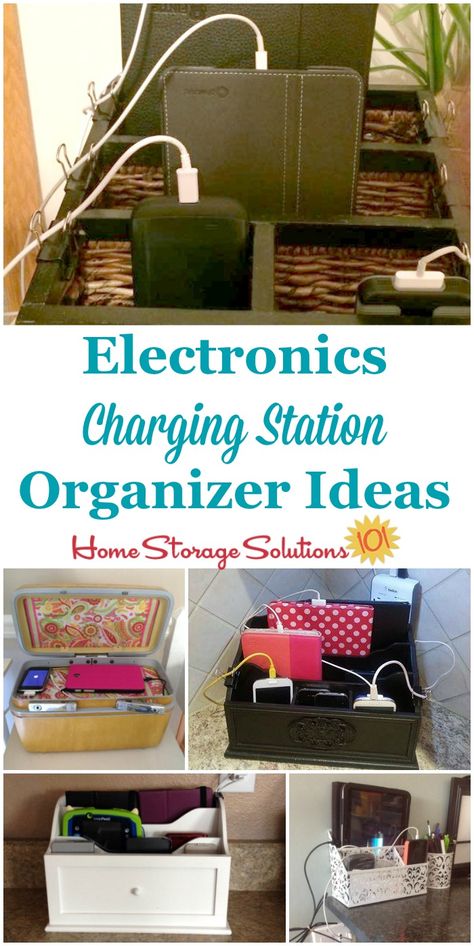 Electronics Charging Station, Electronic Charging Station, Pet Gadgets, Charging Station Organizer, Phone Charging Station, Electronics Storage, Organizer Ideas, Intelligent Technology, Charger Station