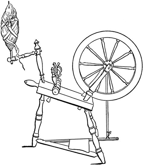 Beauty Drawings, Rigid Heddle Weaving, Spinning Fiber, Fairytale Art, Spinning Wheel, Illuminated Manuscript, Disney Drawings, Coloring Page, Line Drawing