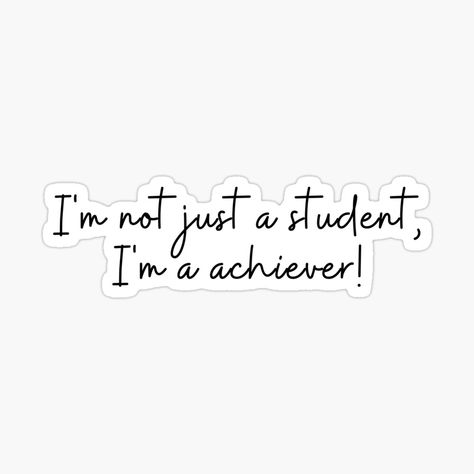 Get my art printed on awesome products. Support me at Redbubble #RBandME: https://www.redbubble.com/i/sticker/Empower-Students-Motivational-Stickers-and-Magnets-Self-motivation-Inspirational-student-gifts-Student-encouragement-by-Noemill/161055342.EJUG5?asc=u Study Motivation Stickers, Study Stickers Student, Students Stickers, Wallpapers Mac, School Motivation Quotes, Weird Stickers, Motivational Stickers, Support Quotes, Inspirational Stickers