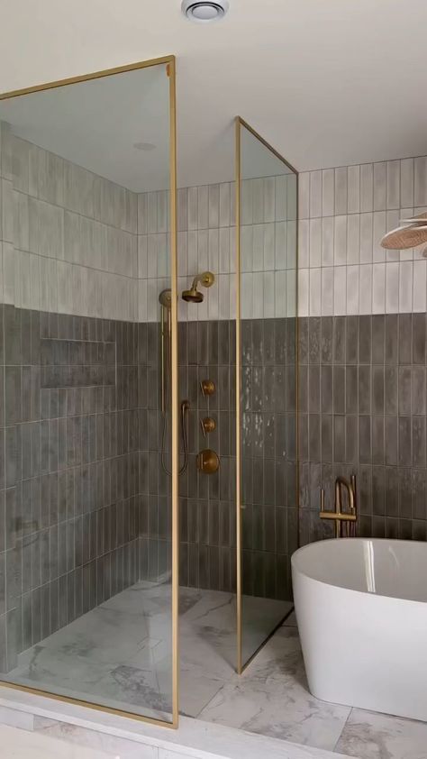 Modern Ensuite, Small Master Bath, Wet Room Bathroom, Warm Bathroom, Bathroom With Tub, Shower Bathtub, Full Bathroom Remodel, Bathroom Redesign, Bathroom Tub