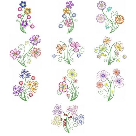 Animated Flowers, Tiny Embroidery, Diy Throw Pillows, Flower Png Images, Embroidery Lessons, Embroidered Designs, Watercolor Fruit, Embroidery Motifs, 자수 디자인