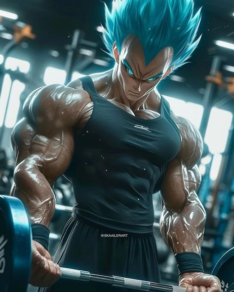 Skaail Art | Vegeta Super Saiyan Blue at Gym #midjourney #concept #workout #gymaddict #comics #pinterest #instagram #brasil #communitymidjourney… | Instagram Vegeta Super Saiyan, Wolverine Comic, At Gym, Super Saiyan Blue, Muscle Boy, Super Saiyan, Son Goku, Anime Dragon Ball, Dragon Ball Z