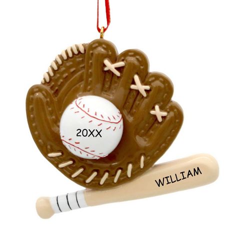 Baseball Ornaments Diy, Baseball Ornaments, Gifts For Baseball Players, Country Christmas Decorations, Baseball Theme, Senior Gifts, Dinosaur Plush, Personalized Baseballs, Baseball Gifts