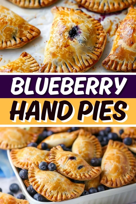 Blueberry Hand Pies Recipes, Blueberry Hand Pie, Creamy Blueberry Pie, Blueberry Tarts Filling, Easy Hand Pies Simple, Blueberry Pie Filling Recipes Easy, Healthy Hand Pies, Recipes With Blueberry Pie Filling, Blueberry Recipes Dinner