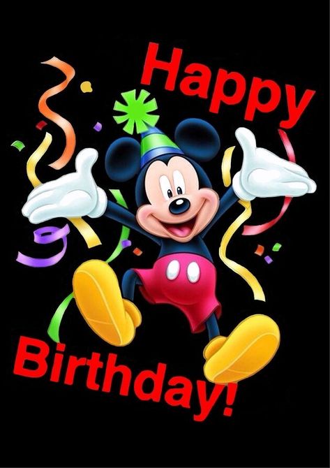 Disney Birthday Wishes, Happy Birthday Mickey Mouse, Animated Happy Birthday Wishes, Happy Birthday Beer, Happy Birthday Wishes Pics, Mouse Images, Happy Birthday Wishes Messages, Birthday Wishes Pics, Happy Birthday Kids