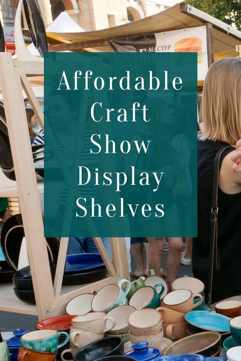 Craft Show Wall Display, Display Boards For Craft Shows, Craft Show Purse Display Ideas, Craft Displays Booth, Easy Display Shelves Craft Fairs, Crafts Fair Display Ideas, Craft Fair Embroidery Booth, Craft Sale Signs Display, Inexpensive Craft Show Displays