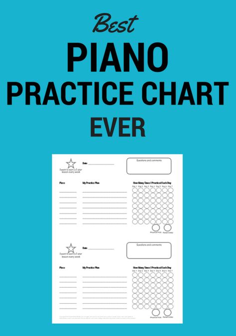 Best Piano Practice Chart Ever Piano Practice Chart, Piano Teacher Resources, Piano Teaching Games, Learn Piano Fast, Piano Games, Piano Classes, Piano Teaching Resources, Music Lessons For Kids, Blues Piano