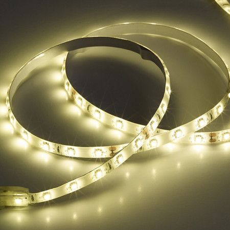 1m Connectable LED Strip Light With 60 Warm White LEDs Wardrobe Lighting, Cove Lighting, Led Tape, Stair Lighting, Tape Lights, Pathway Lighting, 12v Led, Office Lighting, Strip Lights