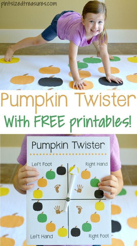 diy pumpkin twister game Fall Festival Games, Twister Game, Halloween Fest, Fall Games, Halloween Games For Kids, Garden Hacks, Halloween Preschool, Autumn Activities For Kids, Printables For Kids