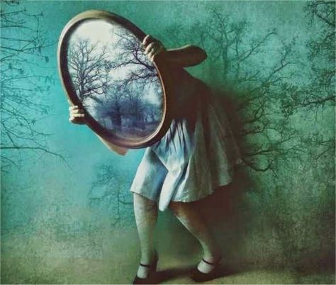 10 Mind-Blowing Theories That Will Change Your Perception of the World Mind Blowing Theories, Wonderland Photoshoot, Vishuddha Chakra, Mirror Illustration, Edgar Cayce, Alice Madness, Modern Metropolis, Blurred Lines, Halloween Photoshoot