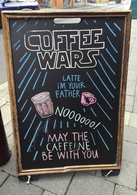 Cafe Chalkboard, Coffee Chalkboard, Starbucks Art, Coffee Jokes, Coffee Shop Signs, Coffee Board, Cafe Sign, Cocktails Bar, Coffee Shop Design