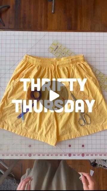 TheRustyBolt on Instagram: "🥵 This hot hot weather means it’s shorts season! Sharing this tutorial again for all the cuties with big booties who may need some more room in their shorts. This is also great for anyone with a longer torso!   I use this trick on almost every pair of soft shorts or sweats I own!  #thriftflip #upcycle #sewing #thrifty #shorts #tutorial" Short To Skirt Diy, How To Make Shorts Smaller, How To Take In Shorts That Are Too Big, How To Make Shorts Bigger, How To Make Shorts Longer, Sewing Shorts Tutorial, How To Turn Shorts Into A Skirt, Shorts To Skirt Diy, Skirt Into Shorts