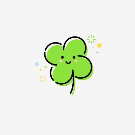 mbe,plant,icon,four-leaf clover,leaf,cute cute Challenge Tattoo, Four Leaf Clover Drawing, Clover Clipart, Doodles Bonitos, Dibujo Simple, Plant Icon, Bg Design, Leaf Clipart, Karten Design