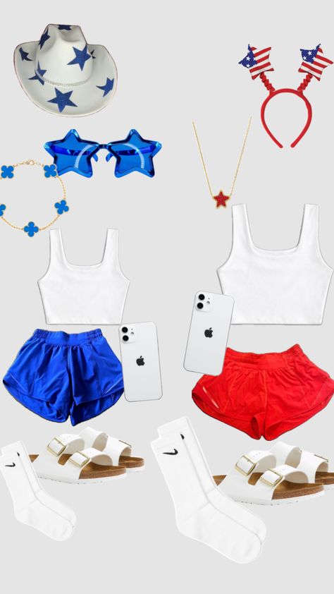 Fourth of July fit!! #outfitinspo #fourthofjuly #summer23 Fourth Of July Costume, July 4th Fits, Red White And Blue Outfits Spirit Week, Forth Of July, Pep Rally, Football Game Outfit, Spirit Week, Blue Outfit, Football Games