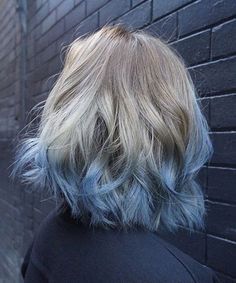 Short Thick Haircuts, Thick Short Hair Cuts, Blonde And Blue Hair, Brown Ombre Hair Color, Blue Ombre Hair, Short Ombre, Short Ombre Hair, Thick Hair Cuts, Brown Ombre Hair