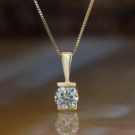 Channel Setting, Moissanite Necklace, Gold Necklace Women, Solitaire Pendant, Diamond Pendant Necklace, Drop Pendant, Gold Pendant Necklace, Lab Created Diamonds, Diamond Solitaire