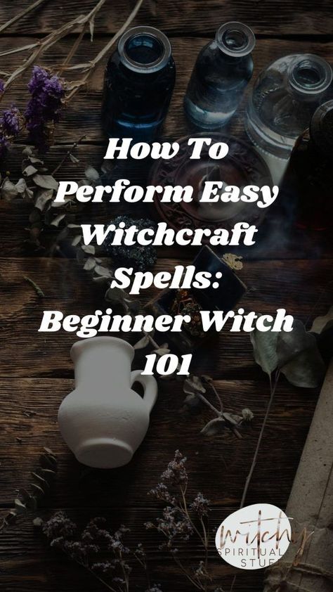 Witchcraft spells are a lot of fun, and we love to perform them. There is no limit to what magic work you can do with witchcraft, and there are always new things to try! These days, witchcraft is becoming more mainstream than ever before. #witchcraft #pagan #wicca #witch Happiness Spells Witchcraft, Herbal Spells Witchcraft, Wiccan For Beginners, Spells For Dreams, White Magic Spells For Beginners, Witch Craft Spells For Beginners, Wiccan Spells For Beginners, Happiness Spell For Someone Else, Wicca Spells Beginners