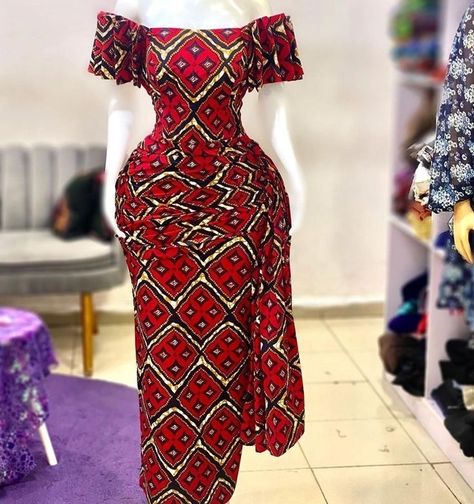 Trending Ankara Gowns, Latest Ankara Style, Gown Dress For Women, Ankara Dress Designs, Ankara Long Gown, African Fabric Dress, Long African Dresses, African Print Dress Ankara, Fashion Formal