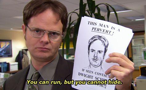 Dwight is a pervert Dwight K Schrute, Office Pranks, The Office Dwight, The Office Show, Office Memes, Office Quotes, Dwight Schrute, Dunder Mifflin, Hallmark Movies